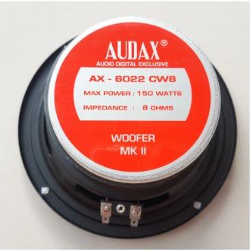Original AUDAX 6022 SPEAKER 6 INCH WOOFER AUDAX AX 6022 CW8 150watt