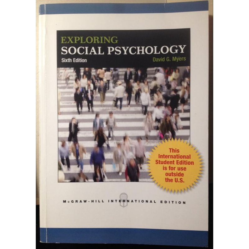 ORIGINAL Exploring Social Psychology 6e - David G. Myers