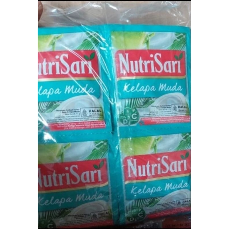 

Nutrisari kelapa muda 1 renteng isi 10 sachet