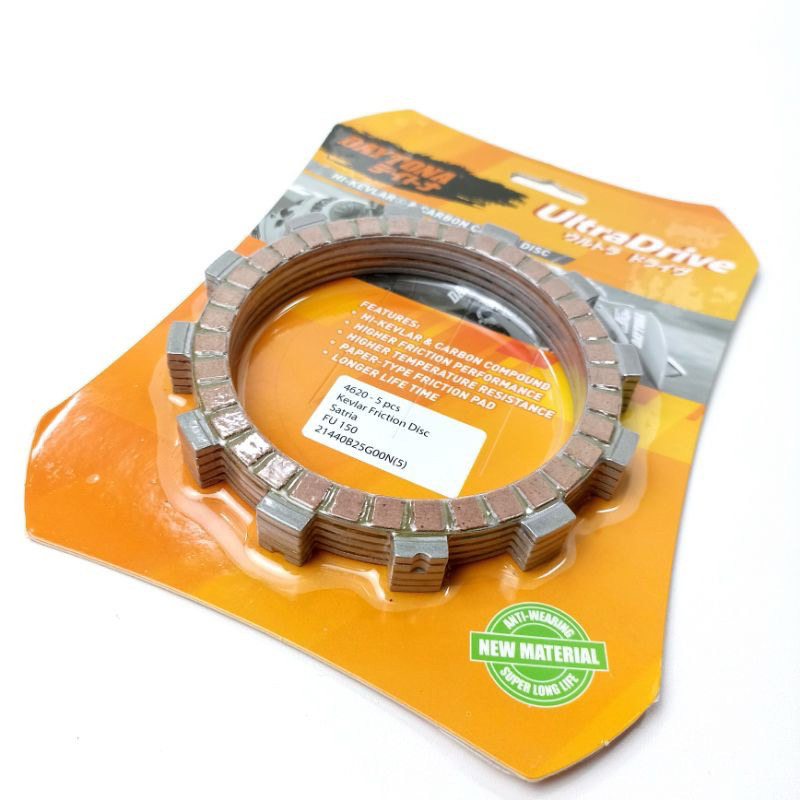 Kampas Kopling Kevlar Satria FU150, GSX, Fu Fi Daytona Racing Kampas kopling satria fu 150 daytona K