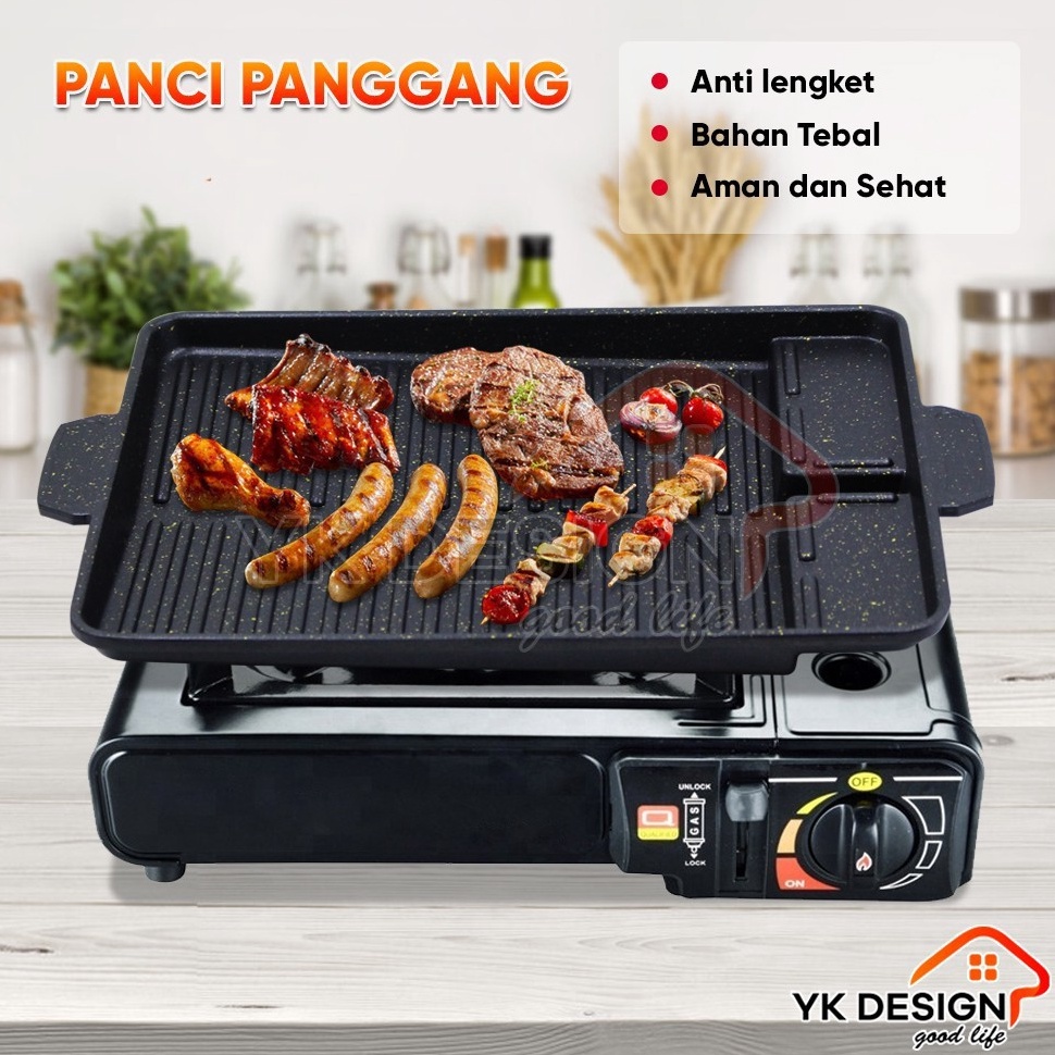 Dijual kakak YK DESIGN Tempat Pemanggang Daging  Alat Panggang Daging  alat pemanggang BBQ Grill Pan
