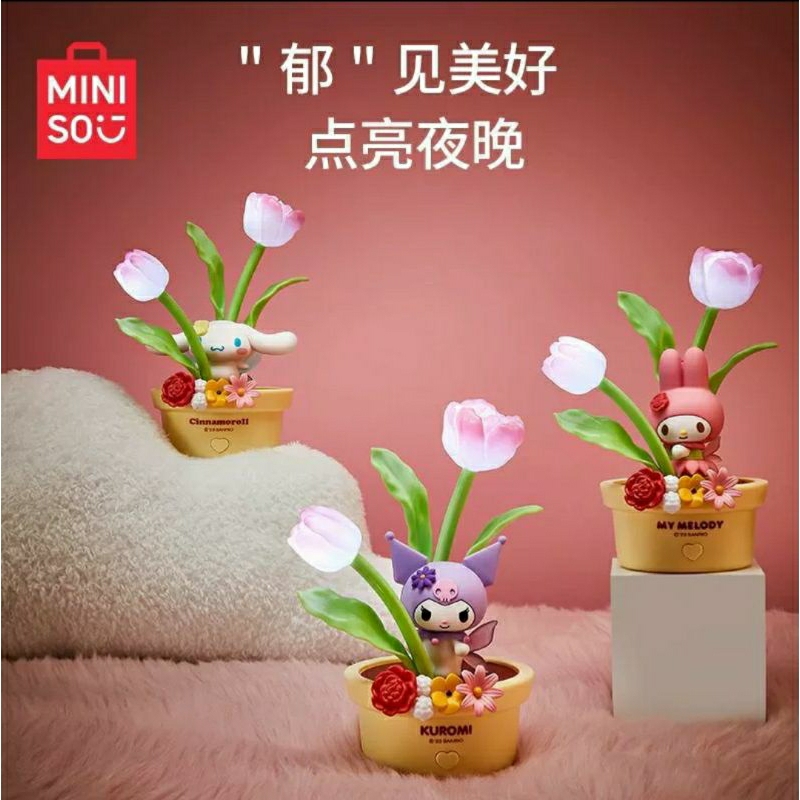 Hello Kitty Indonesia - Miniso x Sanrio Lampu Tidur LED Nightlamp Sanrio Tulip Fairy Series My Melod