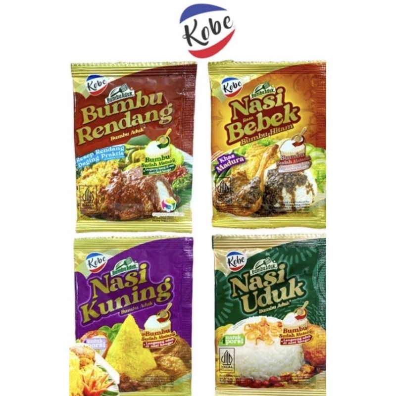 

kobe Bumbu Nasi Uduk bumbu Aduk & nasi kuning & Nasi Bebek & Bumbu rendang 15gr