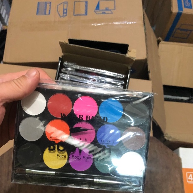 

Serba murah Cat muka 15 warna face body paint face body art JVC