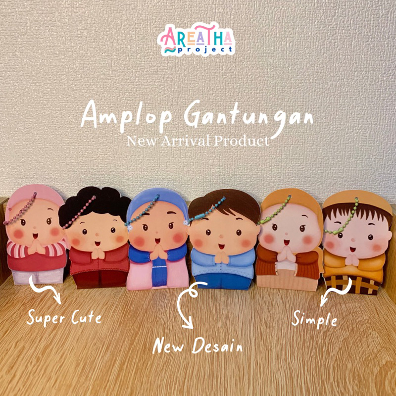 

AMPLOP GANTUNGAN 3D KARAKTER LUCU GEMOY AMPLOP GEMOY