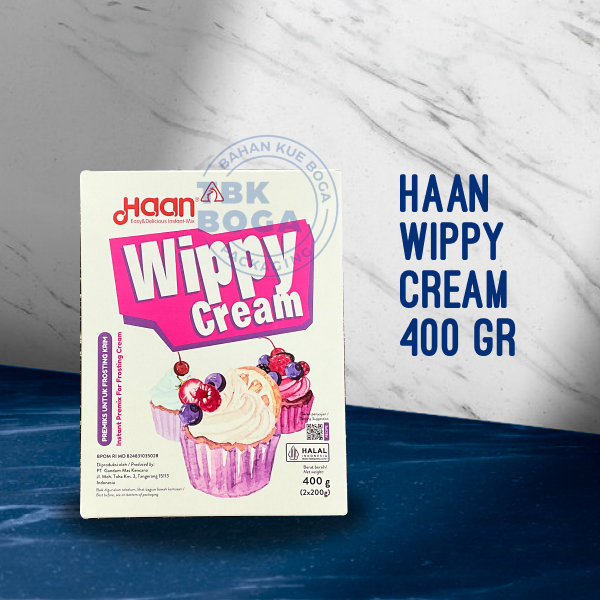 

Whip Cream Haan ( 2 x 200 / 400 gr ) Bubuk Wippy Powder Krim