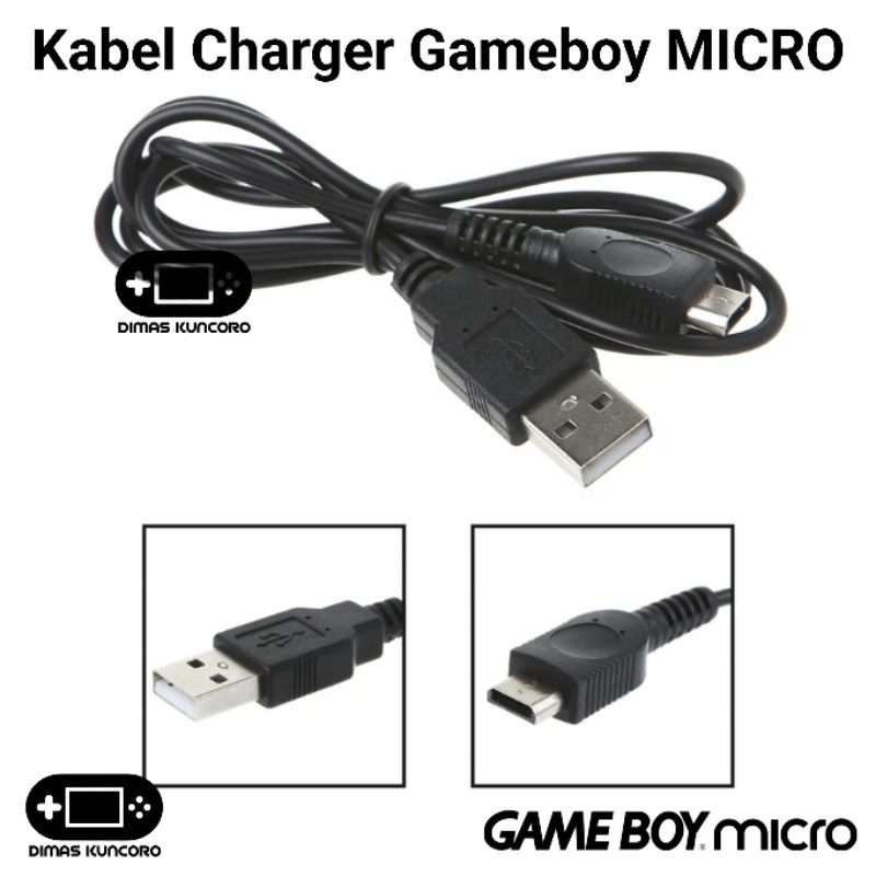 Kabel Charger Gameboy MICRO charging nintendo cable usb game boy gbm
