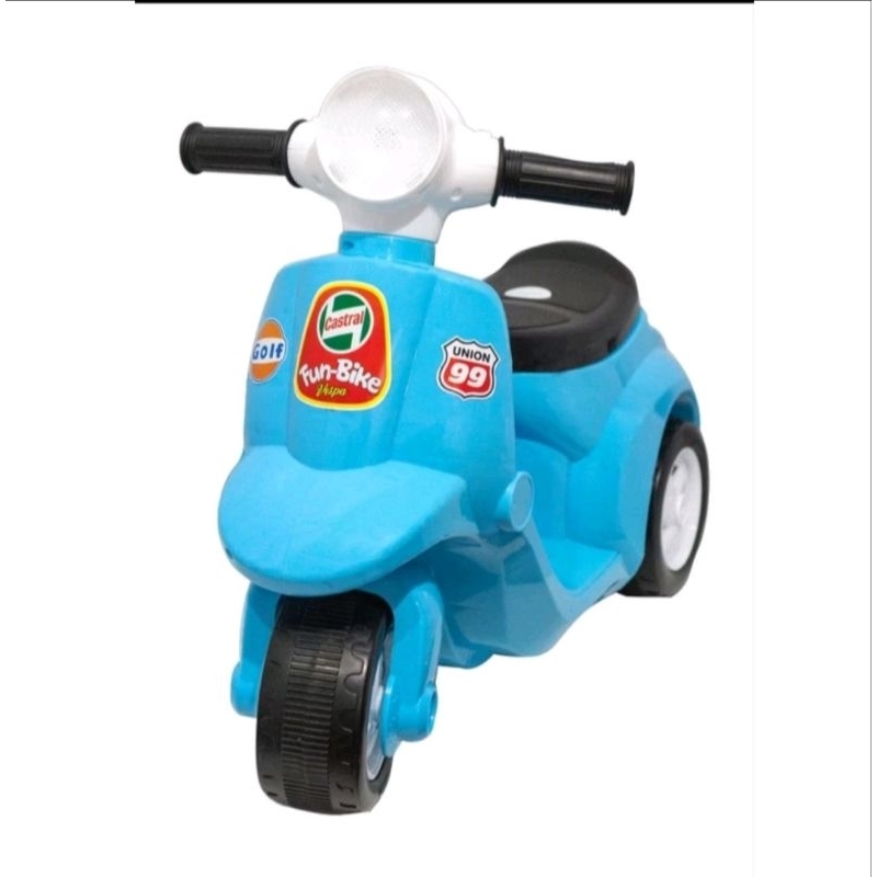 Vespa Motoran Duduk Anak Fun Bike Murah Tidak Musik