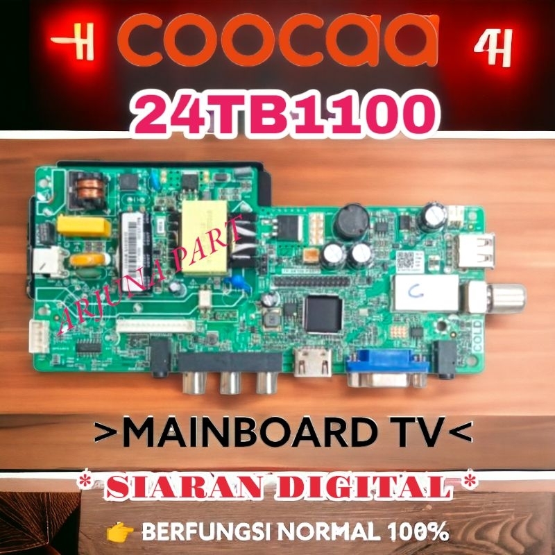 MAINBOARD TV COOCAA 24TB1100 / MB TV COOCAA 24TB1100 / MESIN TV COOCAA 24TB1100 / MODUL TV COOCAA 24