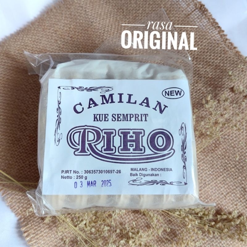 

Kue Semprit RIHO Original 250 Gram Camilan Khas Malang