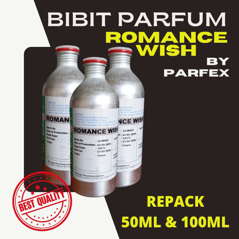 Bibit Parfum / Bibit Parfum Romance Wish / Bibit Parfum 100ml / Bibit Parfum 50ml