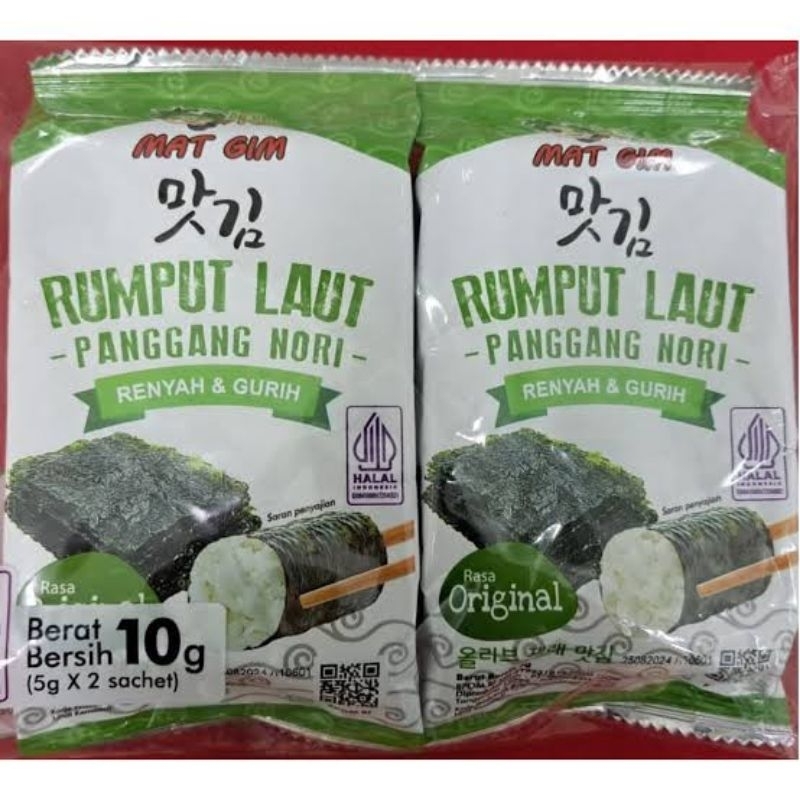

Rumput laut mat gim original 10g
