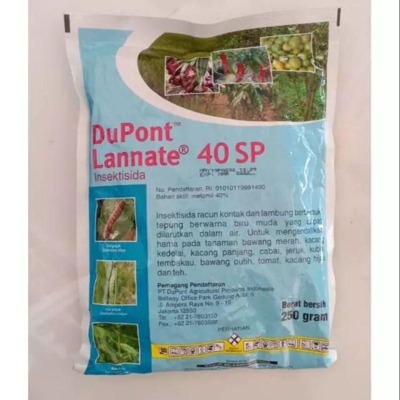 INSEKTISIDA DUPONT LANNATE BIRU 40 SP 100 GRAM