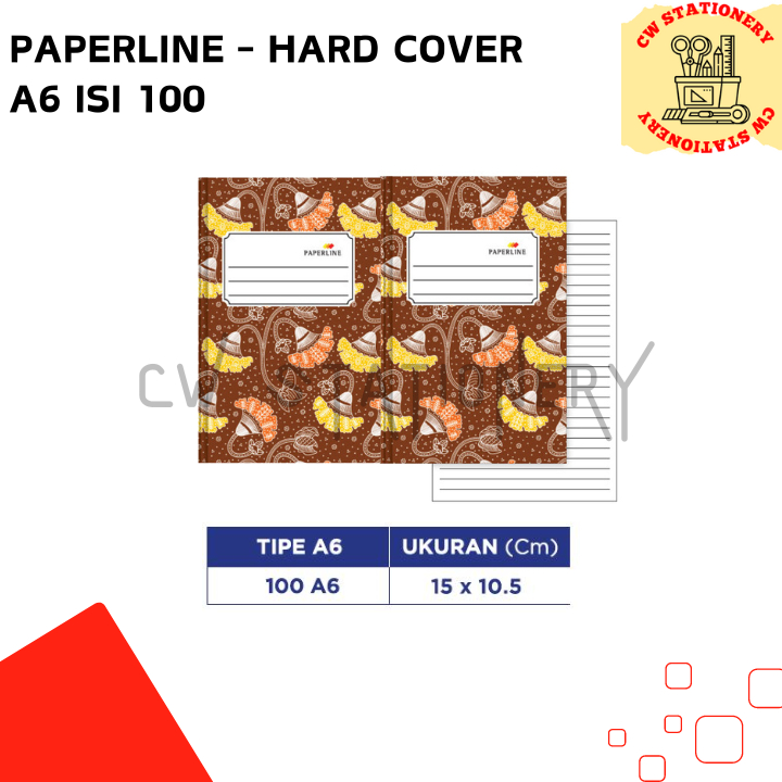 

Paperline - Buku Tebal Hard Cover A6 (Oktavo) isi 100