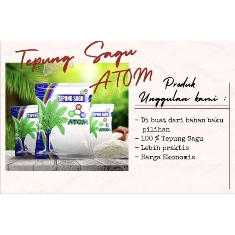 

Tepung Sagu cap Atom / baking / sagu / flour