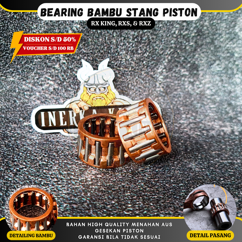 Laher Bearing Bambu Piston Stang Seher dalam RX King RXS COPY ORIGINAL