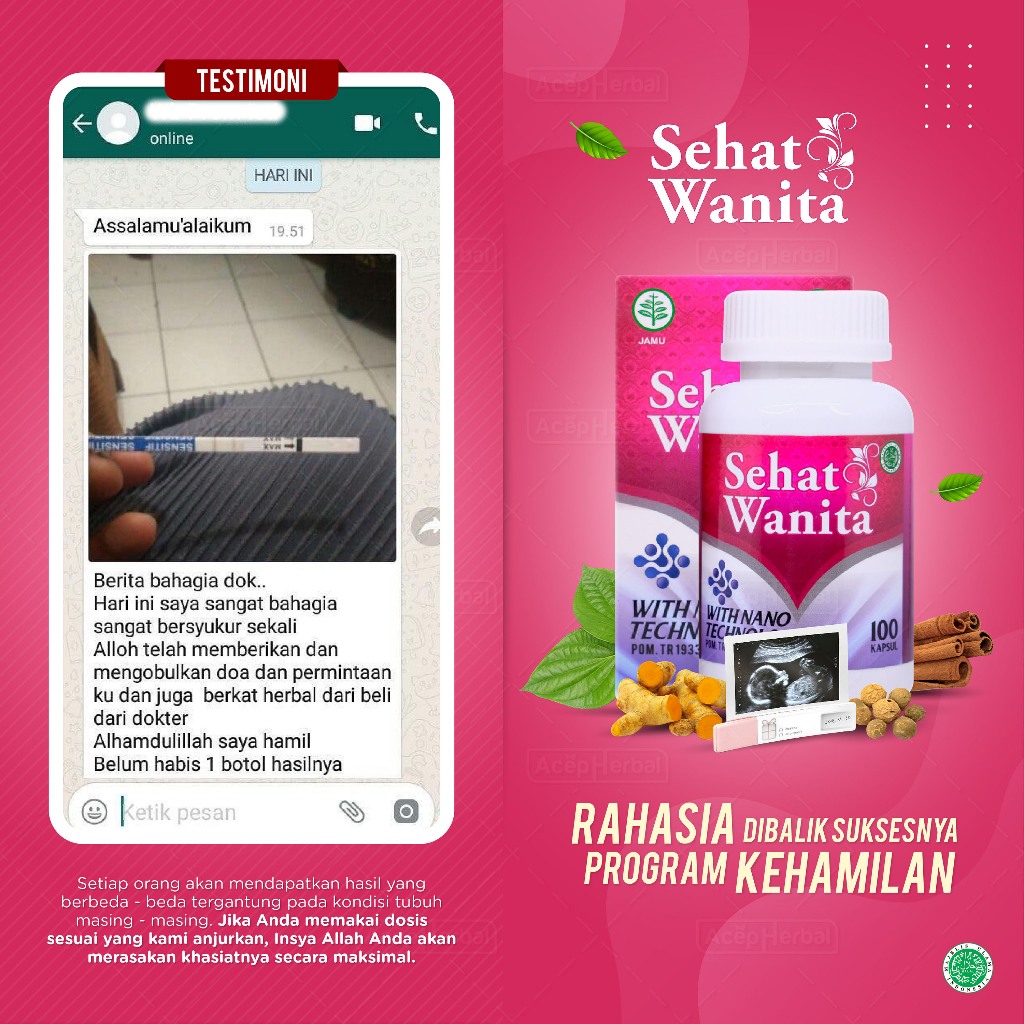 Sehat Wanita Herbal Atasi Masalah Kesehatan Kewanitaan Obat Keputihan Telat Haid Pembersih Rahim Rahim Turun Miom Kista Pelancar Haid Datang Bulan Promil Kutil Kelamin Dari Ekstrak Bahan Herbal Isi 50 Kapsul dan 100 Kapsul-5