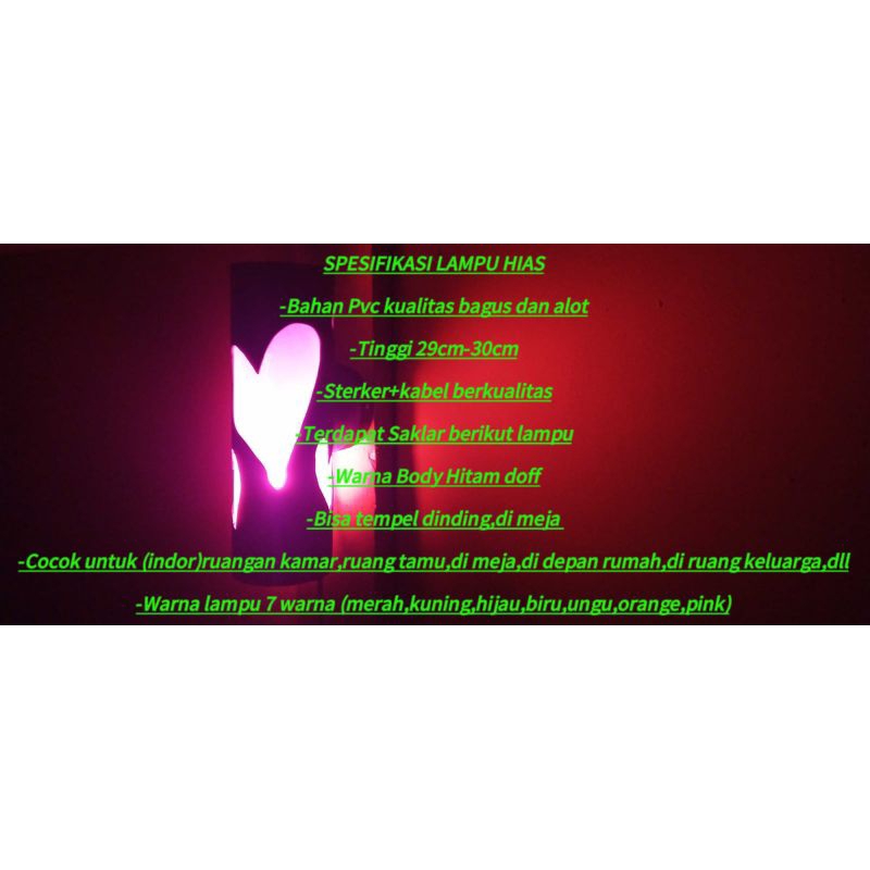 lampu motif love/lampu hias/lampu tidur/lampu malam/lampu ruang tamu/ lampu dingding/lampu duduk