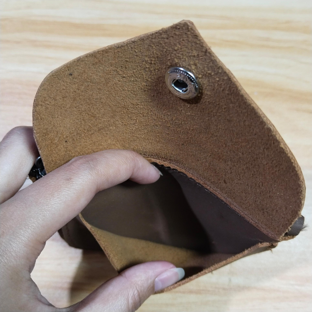 BARU dompet koin wanita pria  -dompet kecil kulit asli garut