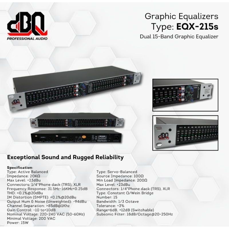 Equalizer DBQ | Equalizer Type EQX - 215s