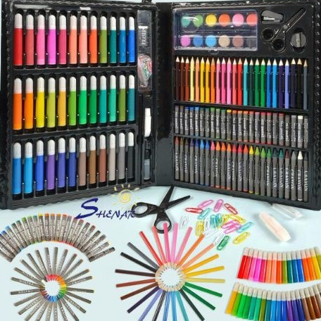 

TERMURAH !! UNTUK ANAK! CRAYON RAYON ART SET 150 PCS PAKET MEWAH / CRAYON WARNA KARAKTER KARTUN / PENSIL WARNA ANAK ALAT GAMBAR