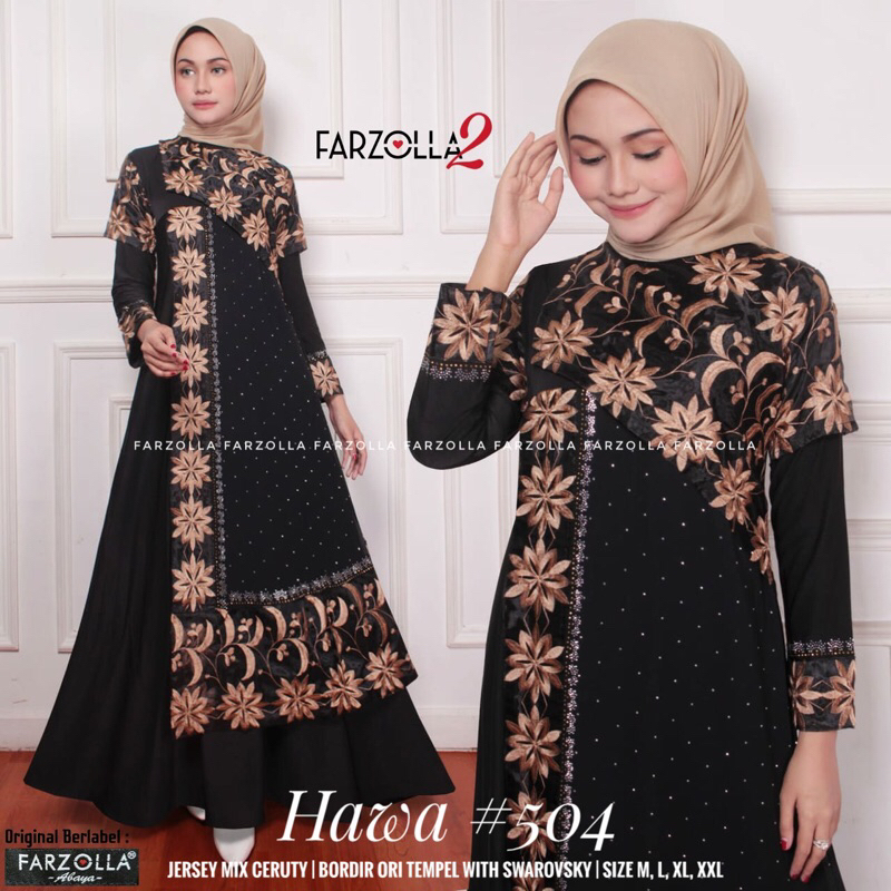 Gamis Turkey Hawa 504 || abaya hitam