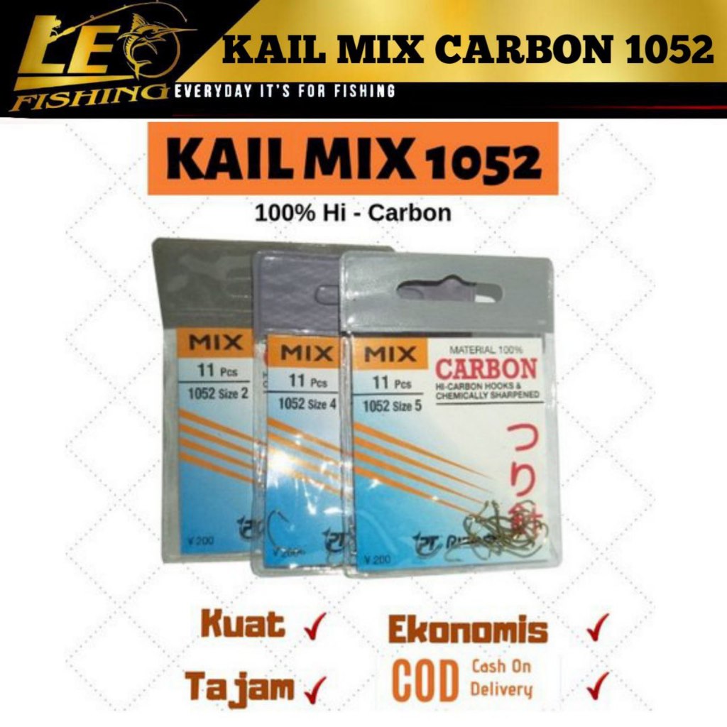 KAIL PANCING MIX CARBON 1052 KAIL PANCING UDANG TERLARIS KAIL PANCING PIONER TERLARIS