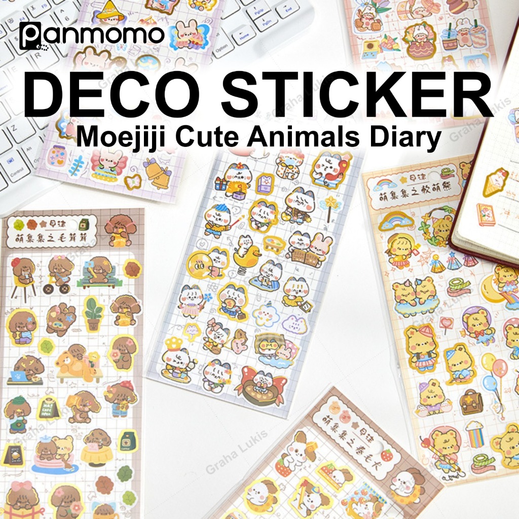

Panmomo Moejiji Cute Animals Diary Deco Stickers