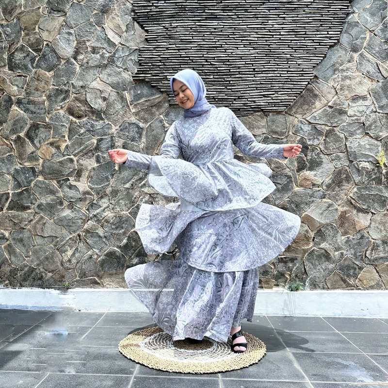 Kasa Heritage Raya Dress Gamis Hari Raya Gamis Lebaran