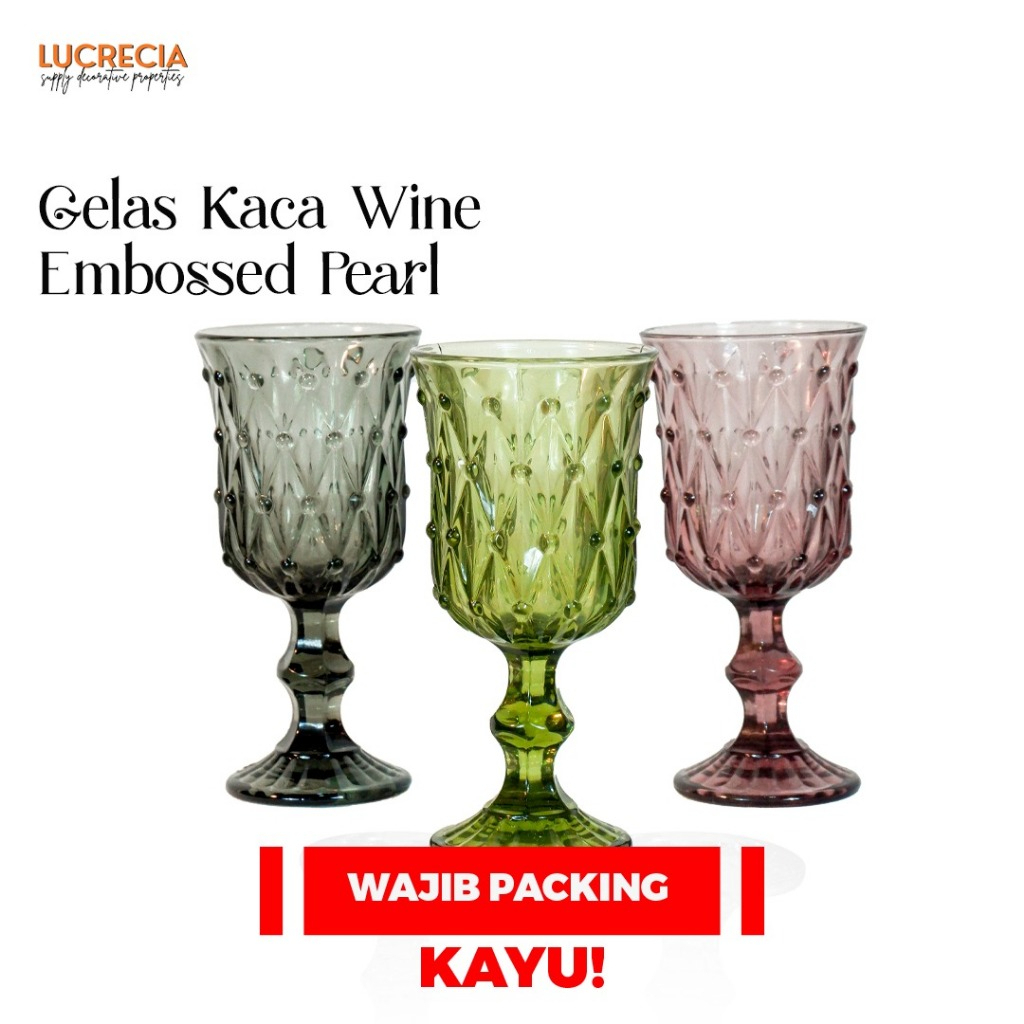 Gelas Mutiara Anggun Drink Glass Mutiara Dekorasi Wedding Dekorasi Rumah Gift Hampers Ramadan Premiu