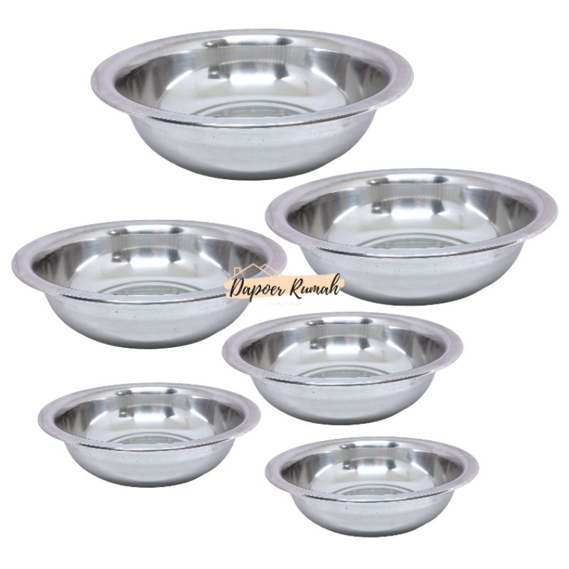 Baskom homelux Stainless 38 Cm/Baskom Besar/Baskom Sayur