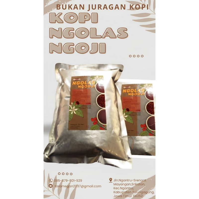 

Kopitam Tubruk | Kopi Hitam | Robusta 100% | Ngolas Ngoji 400 gram | Harga Rp 75.000 RB