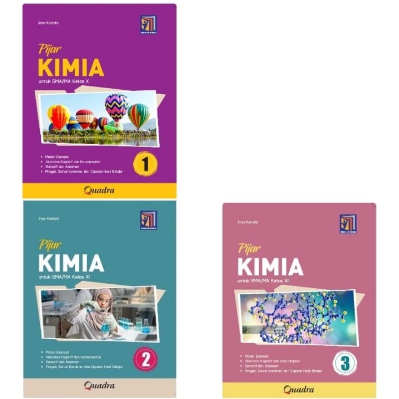 Buku Pijar Kimia Quadra SMA Kelas 10-12 Kurikulum Mereka