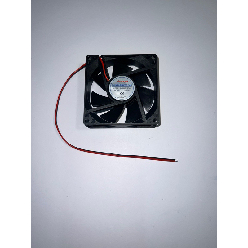 FAN DC 12V 8x8 Cm