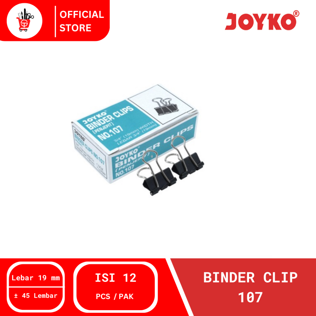 

Klip Penjepit Kertas | Binder Clip Joyko 107