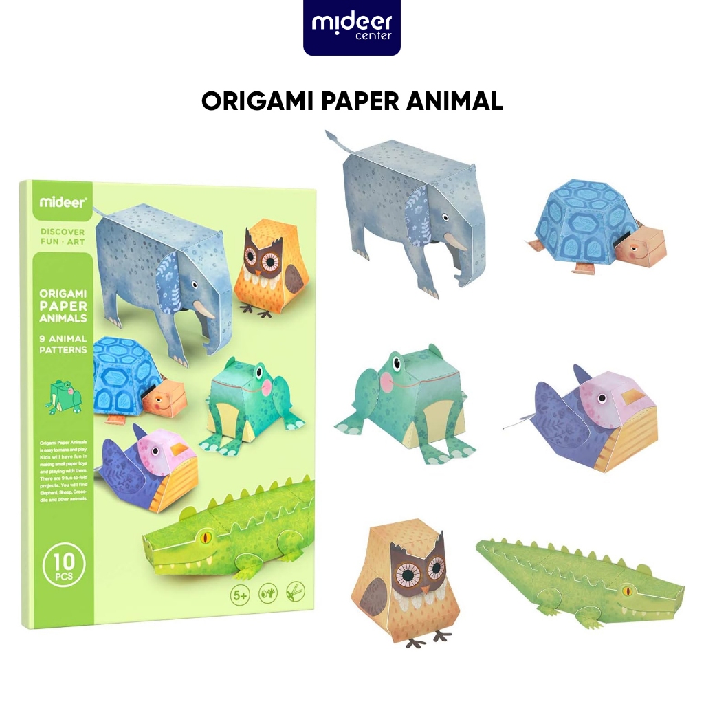 

Mideer MD4082 3D Origami Animal Paper Kertas Origami Tema Hewan Mainan Edukasi Anak