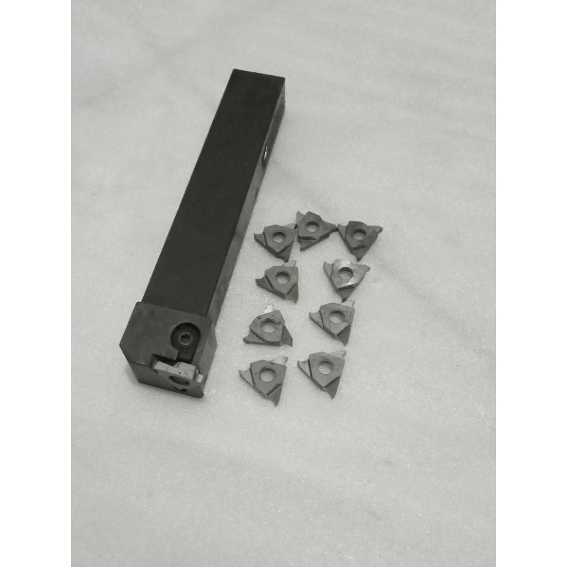 Holder bubut KGBA 20 + insert GBA 3 mm carbide bekas siap pakai