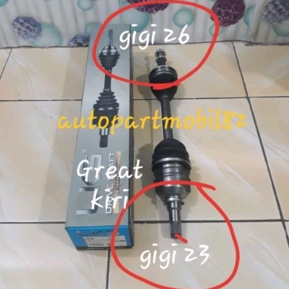 Drive Shaft CV Joint Assy As Tarik As Roda Corolla Great AE101 Sebelah kiri