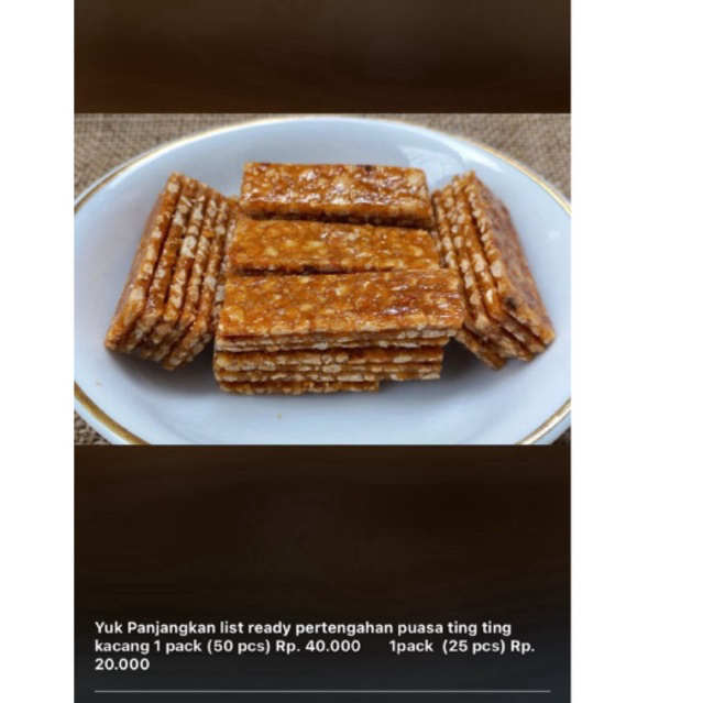 

byFrh cemilan tingting kacang