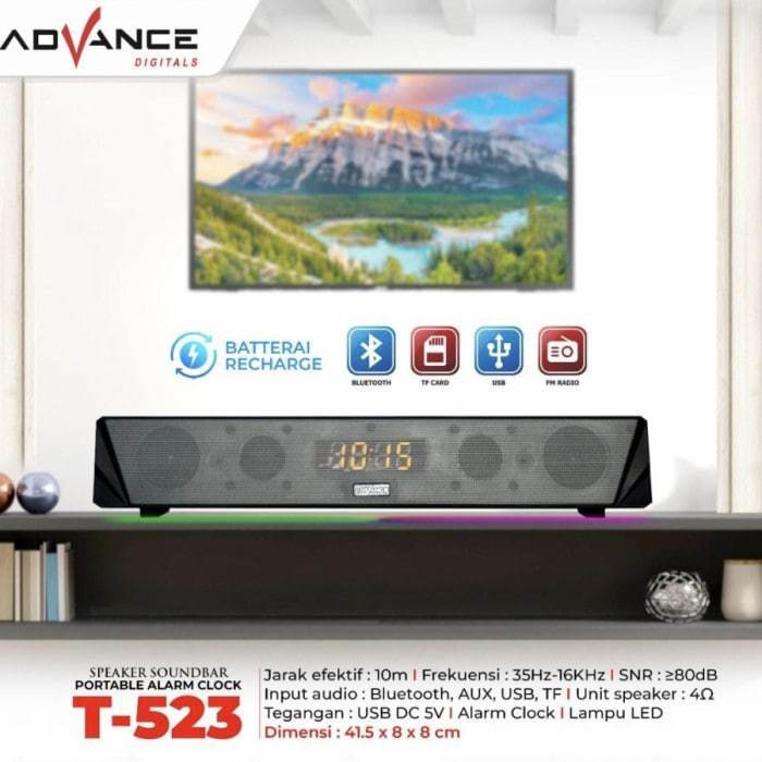 SPEAKER ADVANCE T-523 | SPEAKER BLUETOOTH | SPEAKER PORTABLE | SPEAKER TERLARIS
