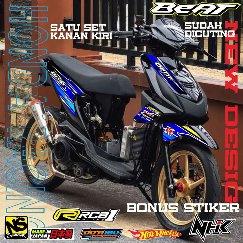 striping beat karbu beat 2009 striping beat road race stiker variasi beat