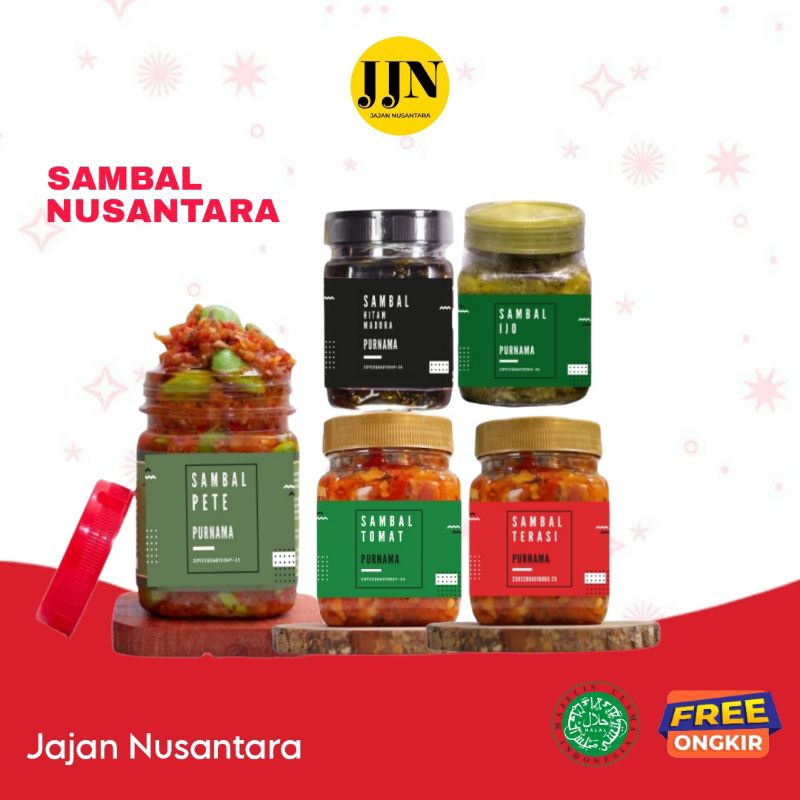 

Sambal nusantara l sambel terasi pete hijau hitam madura tomat pedas ulek