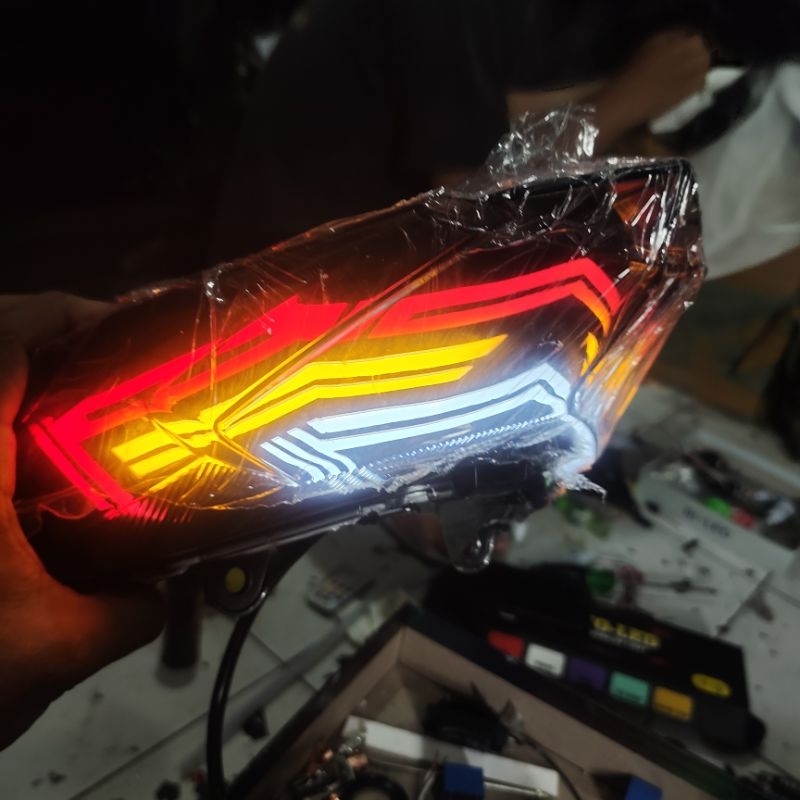 lampu belakang stoplamp vario led old custom, variasi