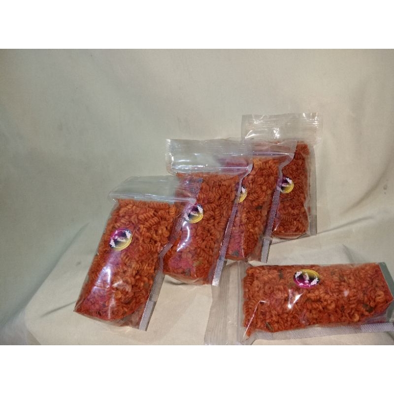 

Makaroni spiral 200g| Makaroni spiral kriuk | Makaroni renyah| Makaroni spiral pedas