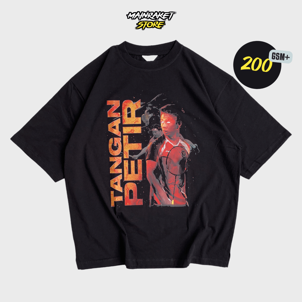Kaos Baju Oversized KEVIN SANJAYA | TANGAN PETIR | MAINRAKET