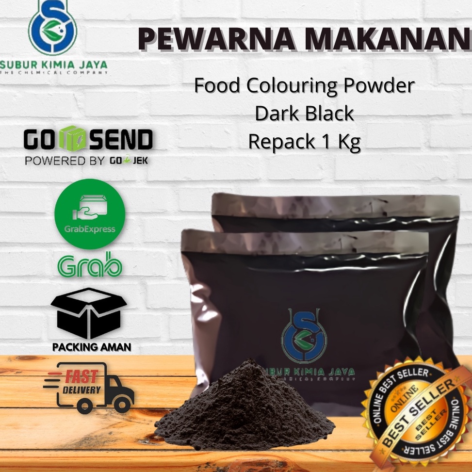 

BCL359 Jangan Sampai Kehabisan Pewarna Makanan Bubuk Dark Black Hitam 1 KG