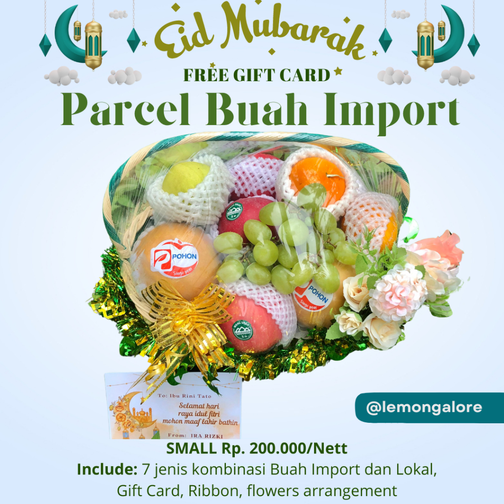 

Parcel Buah Segar Import Lebaran / Fruits Parcel / Hampers Small