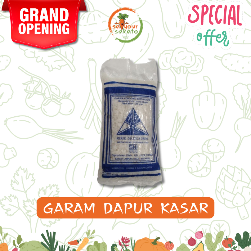 

Garam Kasar 250gr Saiyour Sakato