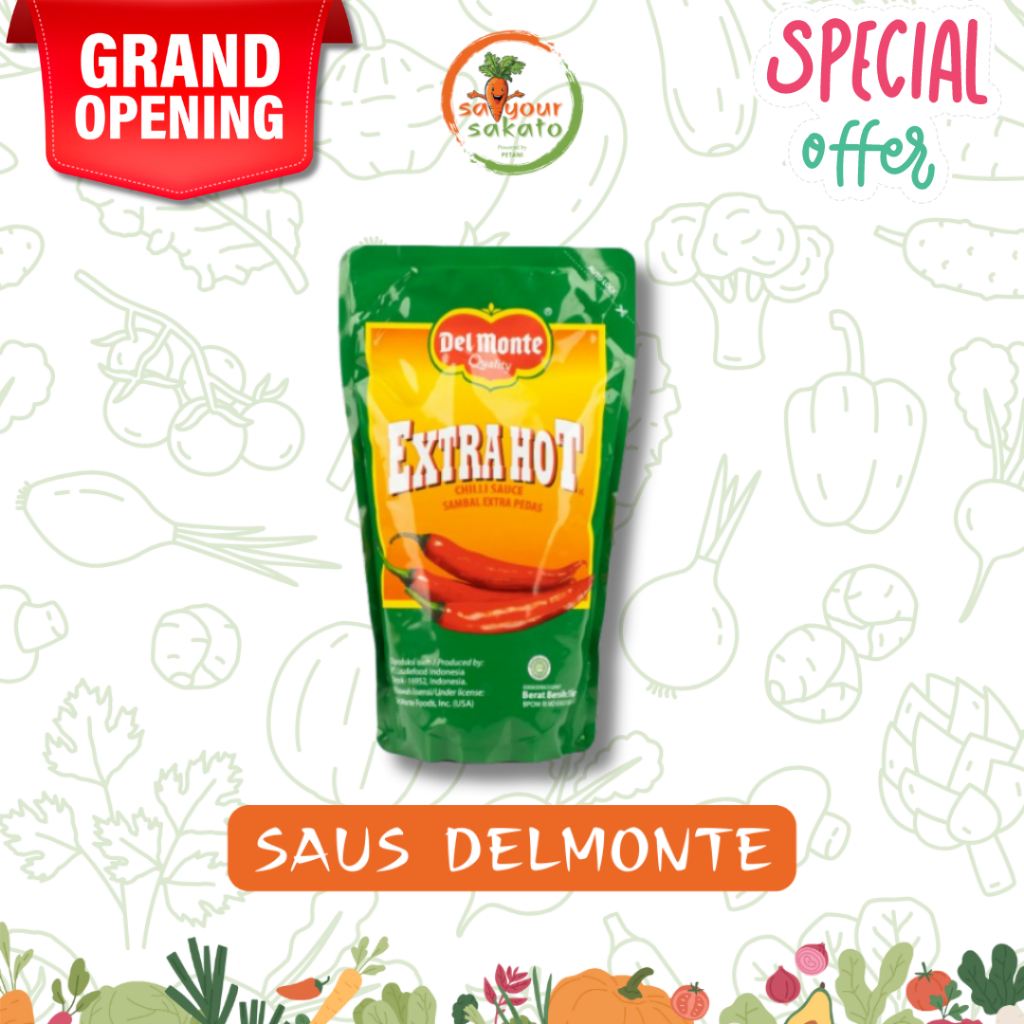 

Saus Saos Del Monte Tomat atau Pedas Per Bungkus Saiyour Sakato