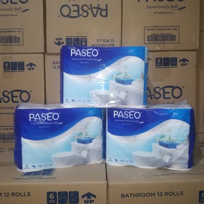 Belanja Murmer Tissue toilet Paseo 12 rolls 3 ply  tissue bathroom paseo  tissue toilet paseo non em